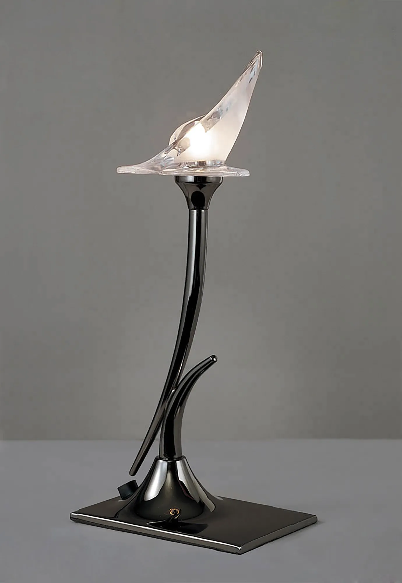 Flavia Black Chrome Table Lamps Mantra Armed Table Lamps